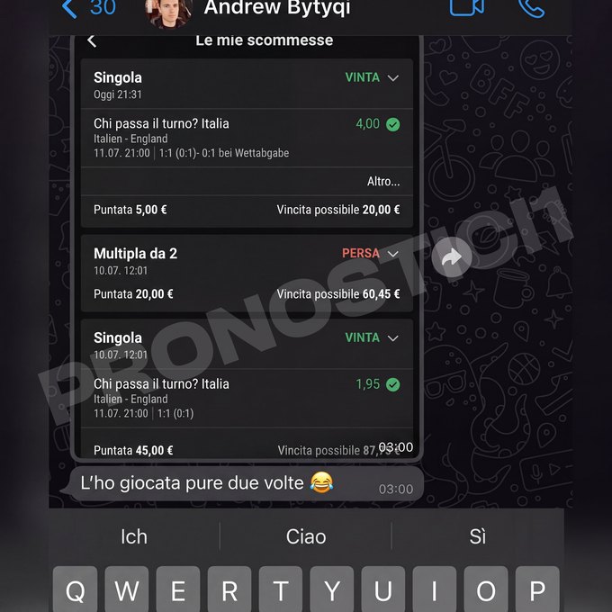 Prova di un cliente