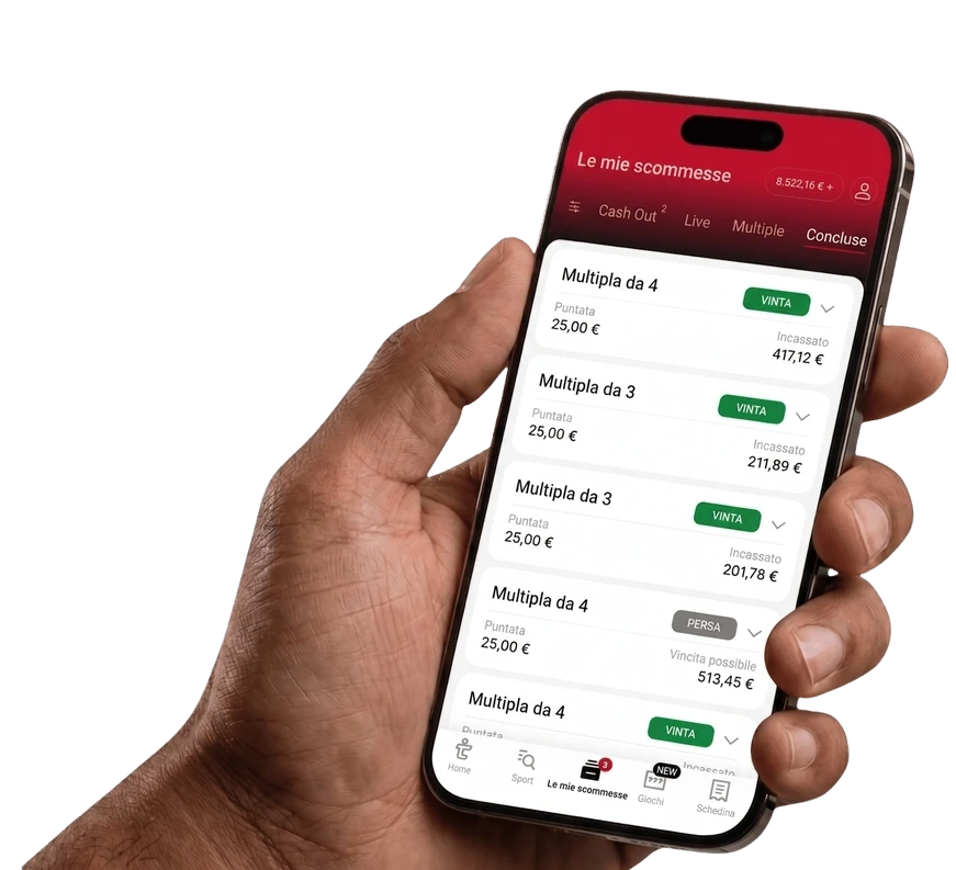 Panoramica scommesse Snai — multiple vincenti su Pronostici1
